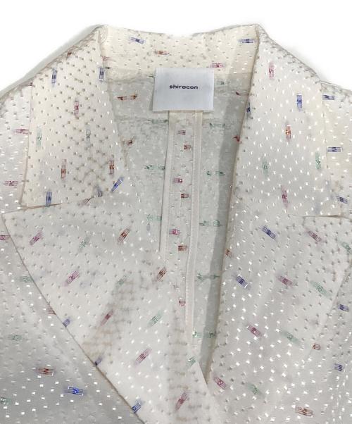 yori shirocon（ヨリ シロコン）yori shirocon (ヨリ シロコン) ラメチップジレ アイボリー サイズ:S (36)の古着・服飾アイテム