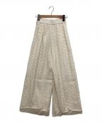 yori shiroconヨリ シロコン）の古着「ラメチップバギーパンツ」｜アイボリー