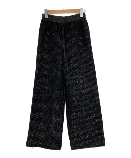 shirocon yori（シロコン ヨリ）shirocon yori (シロコン ヨリ) kirakira ワイドパンツ ブラック サイズ:S (36)の古着・服飾アイテム