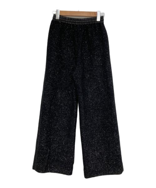 shirocon yori（シロコン ヨリ）shirocon yori (シロコン ヨリ) kirakira ワイドパンツ ブラック サイズ:S (36)の古着・服飾アイテム