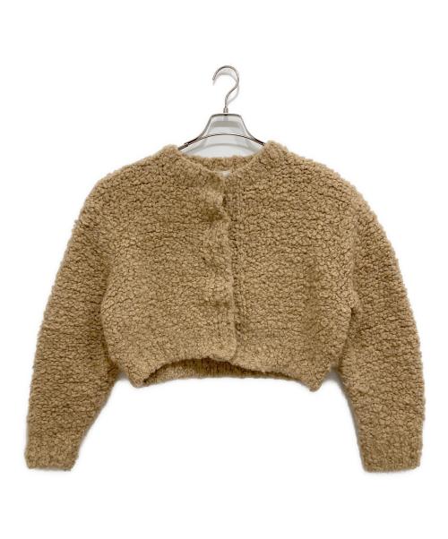 CLANE（クラネ）CLANE (クラネ) TEDDY BEAR HAND KNIT TOPS ベージュ サイズ:Sの古着・服飾アイテム