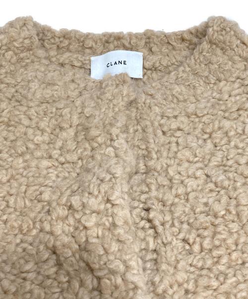 CLANE（クラネ）CLANE (クラネ) TEDDY BEAR HAND KNIT TOPS ベージュ サイズ:Sの古着・服飾アイテム