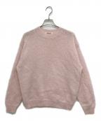 AURALEEオーラリー）の古着「BRUSHED SUPER KID MOHAIR KNIT P/O」｜ピンク