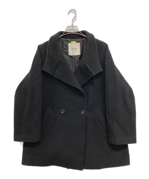 journal standard L'essage（ジャーナルスタンダード レサージュ）journal standard L'essage (ジャーナルスタンダード レサージュ) トップビーバースタンドショートコート ブラック サイズ:Freeの古着・服飾アイテム