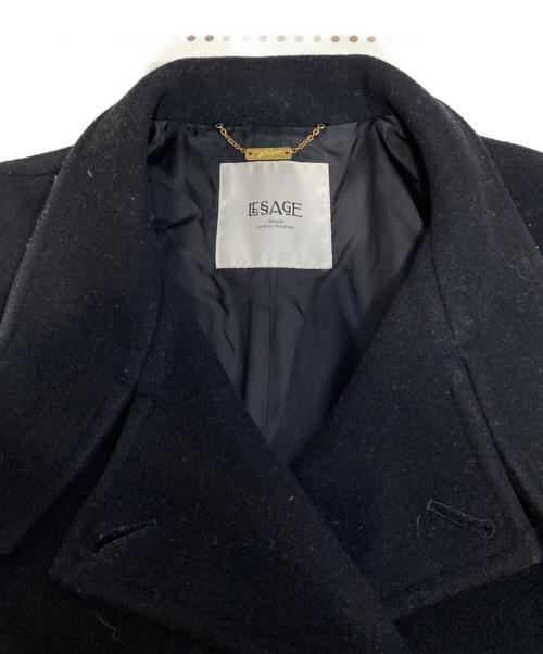 journal standard L'essage（ジャーナルスタンダード レサージュ）journal standard L'essage (ジャーナルスタンダード レサージュ) トップビーバースタンドショートコート ブラック サイズ:Freeの古着・服飾アイテム