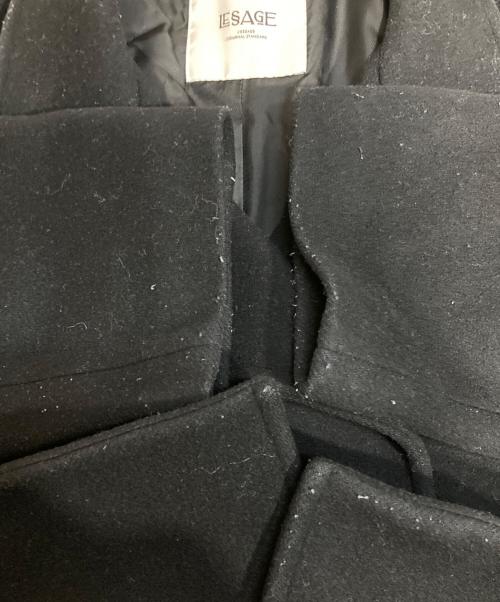 journal standard L'essage（ジャーナルスタンダード レサージュ）journal standard L'essage (ジャーナルスタンダード レサージュ) トップビーバースタンドショートコート ブラック サイズ:Freeの古着・服飾アイテム