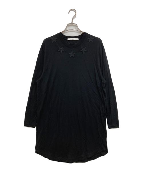 GIVENCHY（ジバンシィ）GIVENCHY (ジバンシィ) スターパッチ長袖カットソー ブラック サイズ:Sの古着・服飾アイテム