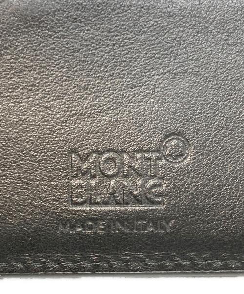 MONTBLANC（モンブラン）MONTBLANC (モンブラン) マネークリップ付き財布 ブラック×ネイビーの古着・服飾アイテム
