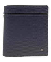 LANVIN（ランバン）の古着「2つ折り財布」｜ネイビー