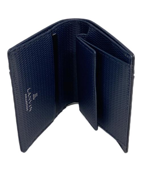 LANVIN（ランバン）LANVIN (ライバン) 2つ折り財布 ネイビーの古着・服飾アイテム