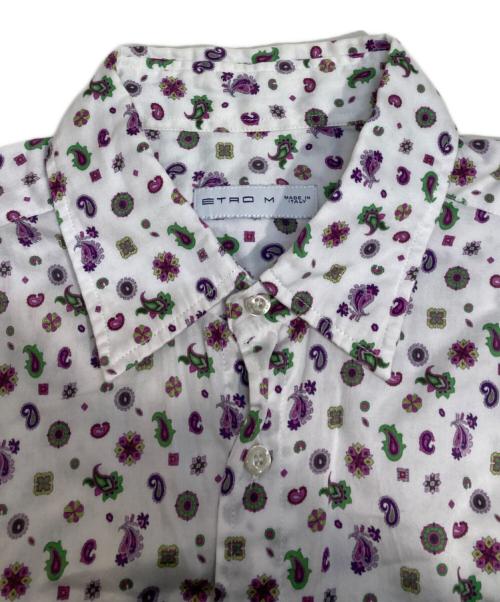 ETRO（エトロ）ETRO (エトロ) 総柄シャツ ホワイト サイズ:Mの古着・服飾アイテム