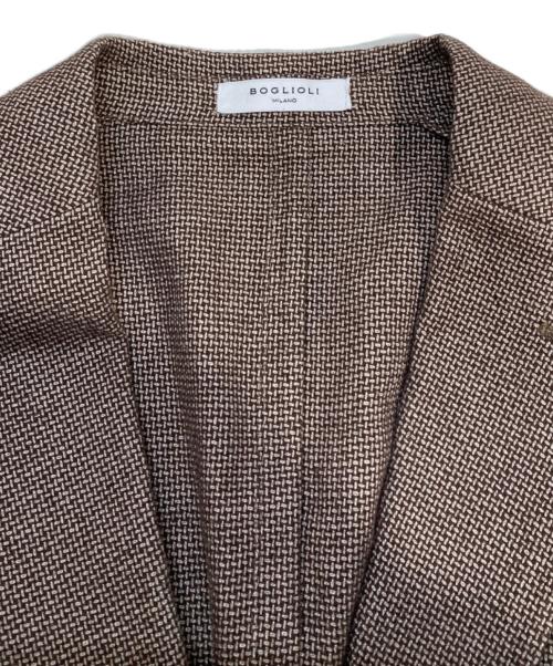 BOGLIOLI（ボリオリ）BOGLIOLI (ボリオリ) テーラードジャケット ブラウン サイズ:50(XL)の古着・服飾アイテム