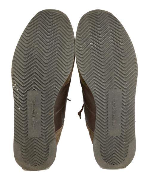 PHILIPPE MODEL（フィリップ モデル）PHILIPPE MODEL (フィリップ モデル) ローカットスニーカー ブラウン サイズ:43（27-27.5cm）の古着・服飾アイテム