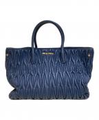 MIU MIUミュウミュウ）の古着「2WAYバッグ」｜ネイビー