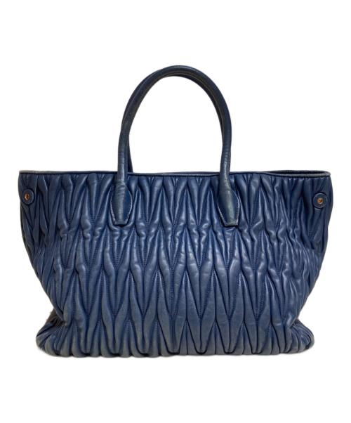 MIU MIU（ミュウミュウ）MIU MIU (ミュウミュウ) 2WAYバッグ ネイビーの古着・服飾アイテム