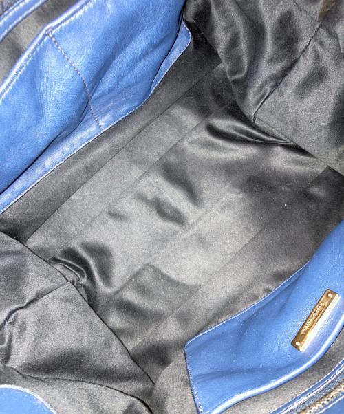 MIU MIU（ミュウミュウ）MIU MIU (ミュウミュウ) 2WAYバッグ ネイビーの古着・服飾アイテム