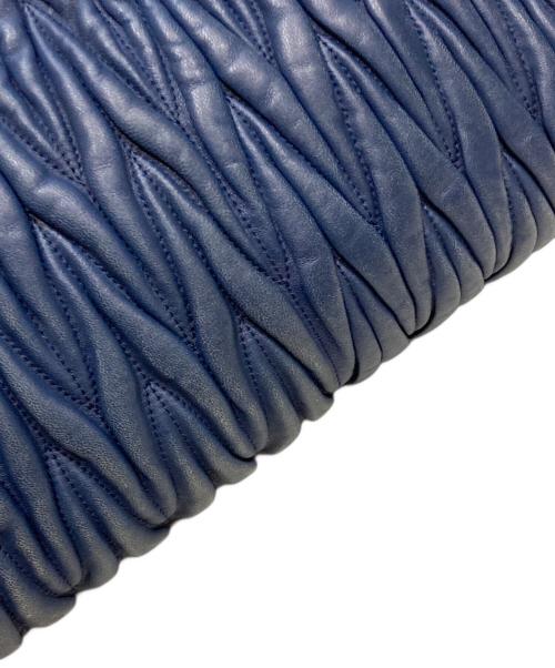 MIU MIU（ミュウミュウ）MIU MIU (ミュウミュウ) 2WAYバッグ ネイビーの古着・服飾アイテム