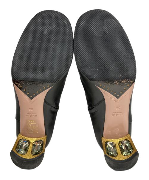 GUCCI（グッチ）GUCCI (グッチ) サイドジップブーツ ブラック サイズ:23cm(36)の古着・服飾アイテム