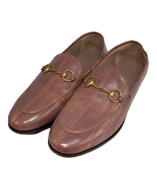 GUCCI（グッチ）GUCCI (グッチ) ホースビットローファー ピンク サイズ:35 1/2（23cm程度）の古着・服飾アイテム