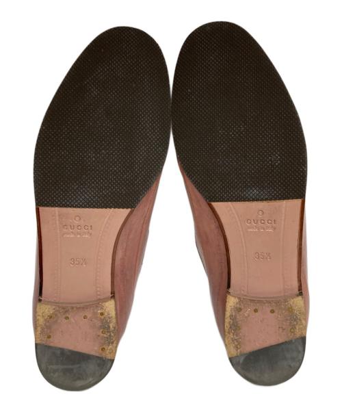 GUCCI（グッチ）GUCCI (グッチ) ホースビットローファー ピンク サイズ:35 1/2（23cm程度）の古着・服飾アイテム