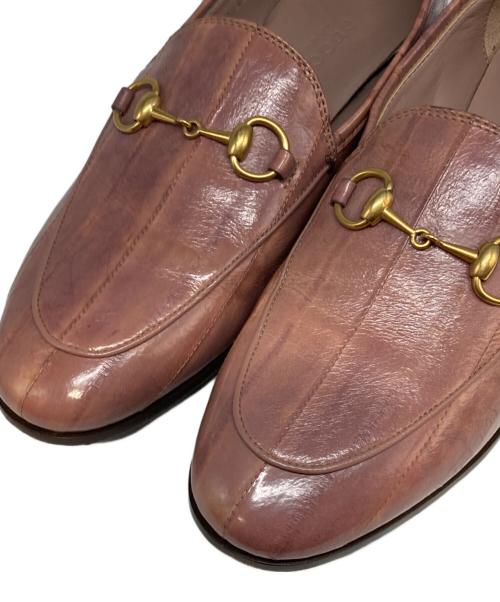 GUCCI（グッチ）GUCCI (グッチ) ホースビットローファー ピンク サイズ:35 1/2（23cm程度）の古着・服飾アイテム