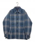 HUM VENTヒューベント）の古着「ウールチェックジャケット」｜ブルー