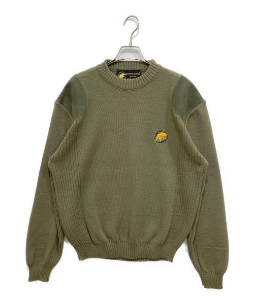 HUNTING WORLD（ハンティングワールド）HUNTING WORLD (ハンティングワールド) コマンドニット カーキ サイズ:XLの古着・服飾アイテム