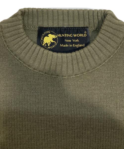 HUNTING WORLD（ハンティングワールド）HUNTING WORLD (ハンティングワールド) コマンドニット カーキ サイズ:XLの古着・服飾アイテム