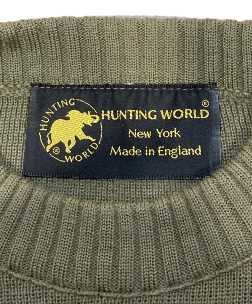 HUNTING WORLD（ハンティングワールド）HUNTING WORLD (ハンティングワールド) コマンドニット カーキ サイズ:XLの古着・服飾アイテム