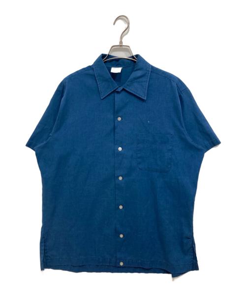 Hilton（ヒルトン）Hilton (ヒルトン) バックプリント半袖シャツ ネイビー サイズ:Lの古着・服飾アイテム