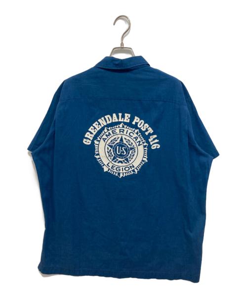 Hilton（ヒルトン）Hilton (ヒルトン) バックプリント半袖シャツ ネイビー サイズ:Lの古着・服飾アイテム