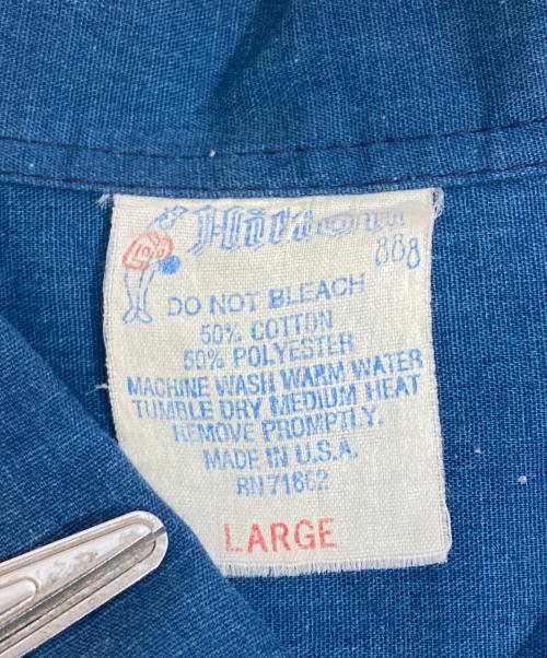 Hilton（ヒルトン）Hilton (ヒルトン) バックプリント半袖シャツ ネイビー サイズ:Lの古着・服飾アイテム