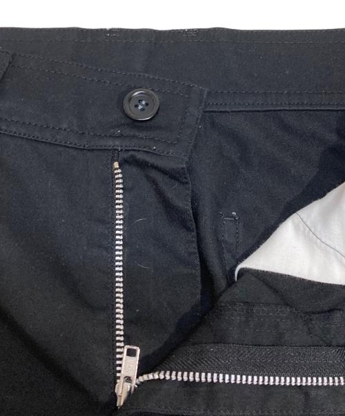 BLACK COMME des GARCONS（ブラックコムデギャルソン）BLACK COMME des GARCONS (ブラック コムデギャルソン) 裾ジップパンツ ブラック サイズ:XSの古着・服飾アイテム