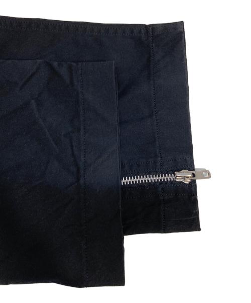 BLACK COMME des GARCONS（ブラックコムデギャルソン）BLACK COMME des GARCONS (ブラック コムデギャルソン) 裾ジップパンツ ブラック サイズ:XSの古着・服飾アイテム