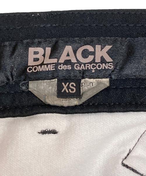 BLACK COMME des GARCONS（ブラックコムデギャルソン）BLACK COMME des GARCONS (ブラック コムデギャルソン) 裾ジップパンツ ブラック サイズ:XSの古着・服飾アイテム