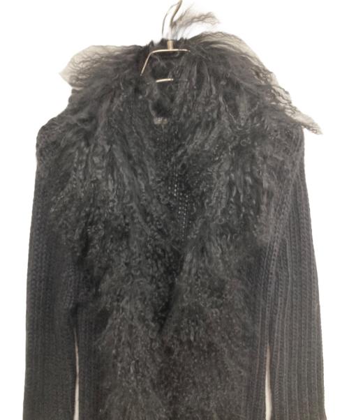 JOHN GALLIANO（ジョンガリアーノ）JOHN GALLIANO (ジョンガリアーノ) ロングカーディガン ブラック サイズ:Sの古着・服飾アイテム
