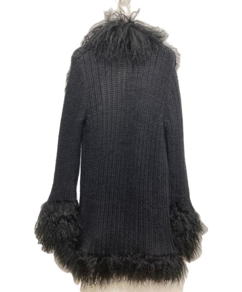 JOHN GALLIANO（ジョンガリアーノ）JOHN GALLIANO (ジョンガリアーノ) ロングカーディガン ブラック サイズ:Sの古着・服飾アイテム