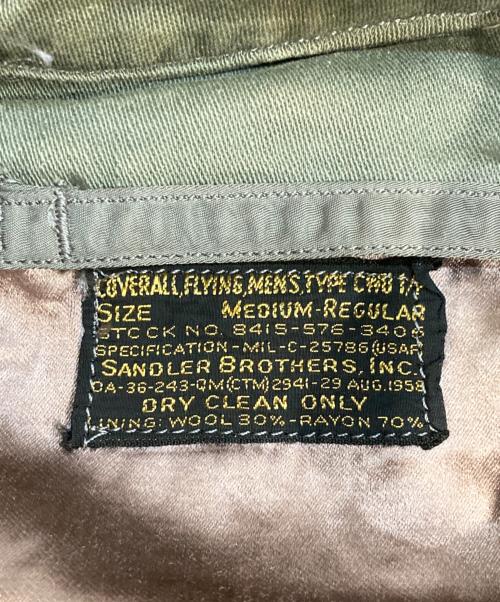 USAF（ユーエスエーエフ）USAF (ユーエスエーエフ) ヴィンテージCWUー1/P フライトスーツ セージグリーン サイズ:Mの古着・服飾アイテム