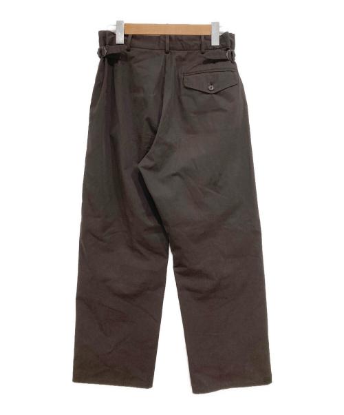KAPTAIN SUNSHINE（キャプテンサンシャイン）KAPTAIN SUNSHINE (キャプテンサンシャイン) Garment Dyed 2Pleats Straight Trousers ブラウン サイズ:76cm (W30)の古着・服飾アイテム