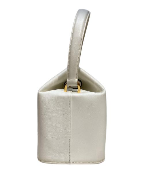 GIVENCHY（ジバンシィ）GIVENCHY (ジバンシィ) ターンロックハンドバッグ ホワイトの古着・服飾アイテム