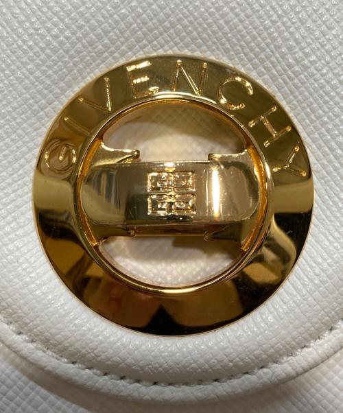 GIVENCHY（ジバンシィ）GIVENCHY (ジバンシィ) ターンロックハンドバッグ ホワイトの古着・服飾アイテム