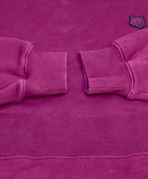 maison kitsune（メゾンキツネ）maison kitsune (メゾンキツネ) TONAL FOX HEAD PATCH COMFORT SWEATSHIRT バイオレット サイズ:Sの古着・服飾アイテム