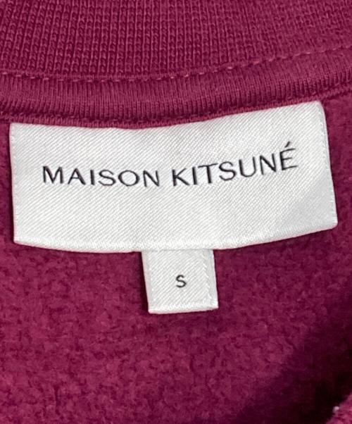 maison kitsune（メゾンキツネ）maison kitsune (メゾンキツネ) TONAL FOX HEAD PATCH COMFORT SWEATSHIRT バイオレット サイズ:Sの古着・服飾アイテム