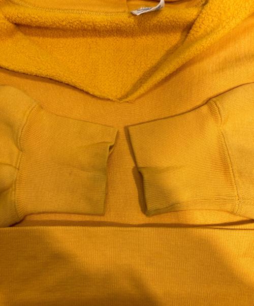 Champion REVERSE WEAVE（チャンピオン リバース ウィーブ）Champion REVERSE WEAVE (チャンピオン リバース ウィーブ) バックプリントヴィンテージリバースウィーブパーカー マスタード サイズ:XLの古着・服飾アイテム
