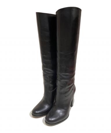 中古・古着通販】PRADA (プラダ) ロングブーツ ブラック サイズ:23.5cm