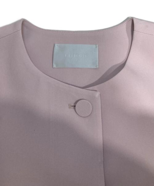 CELFORD（セルフォード）CELFORD (セルフォード) フリルスリーブジレ ピンク サイズ:Freeの古着・服飾アイテム