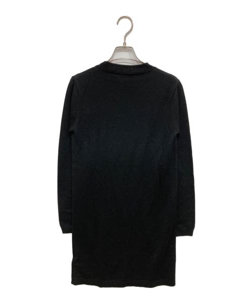 N°21（ヌメロヴェントゥーノ）N°21 (ヌメロヴェントゥーロ) ロゴ刺繍ニットワンピース ブラック サイズ:Sの古着・服飾アイテム