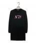 N°21（ヌメロヴェントゥーロ）の古着「ロゴ刺繍ニットワンピース」｜ブラック