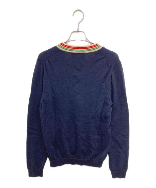 GUCCI（グッチ）GUCCI (グッチ) ウェブディテールニット ネイビー サイズ:Sの古着・服飾アイテム