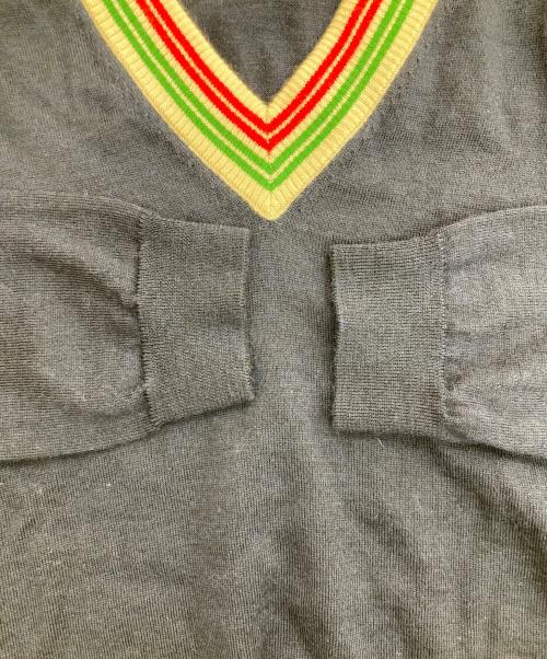 GUCCI（グッチ）GUCCI (グッチ) ウェブディテールニット ネイビー サイズ:Sの古着・服飾アイテム